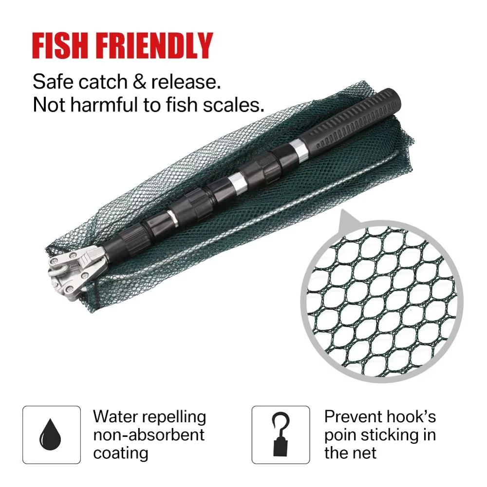 Portable Collapsible Fishing Net with Extendable Handle