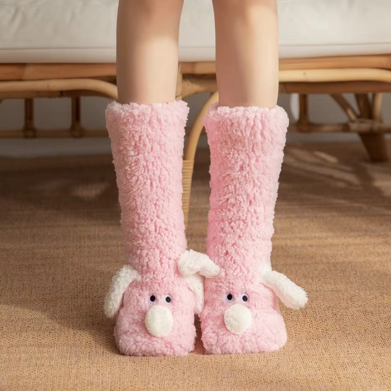 Soft Plush Coral Fleece Warm Women's Socks