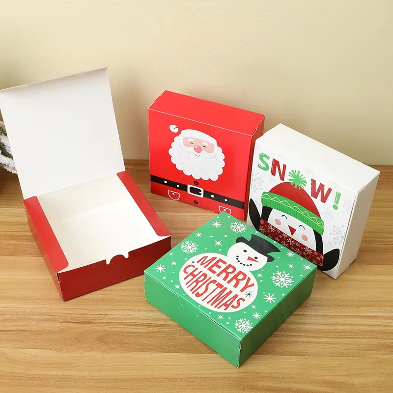 Festive Holiday Gift Boxes Set of 4