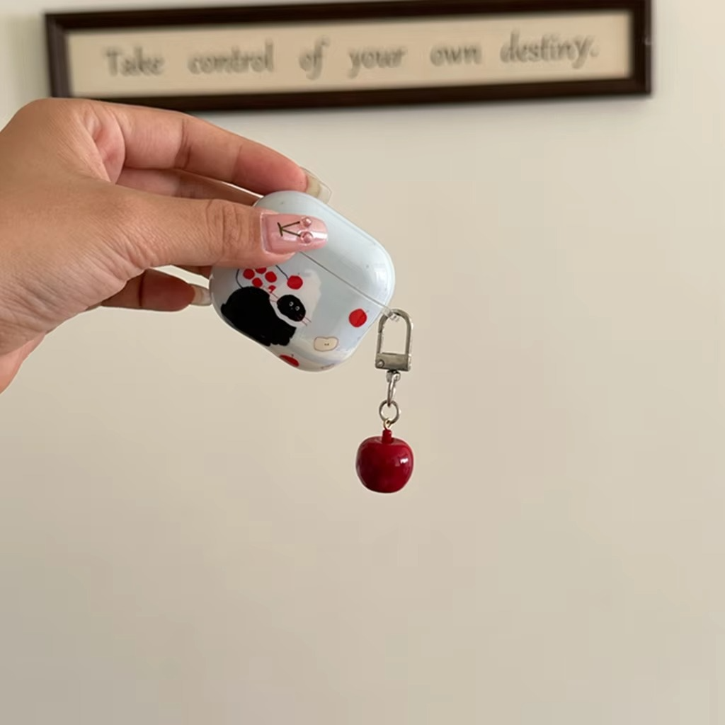 Colorful Animal Design Protective AirPods Case with Charm - Hehif