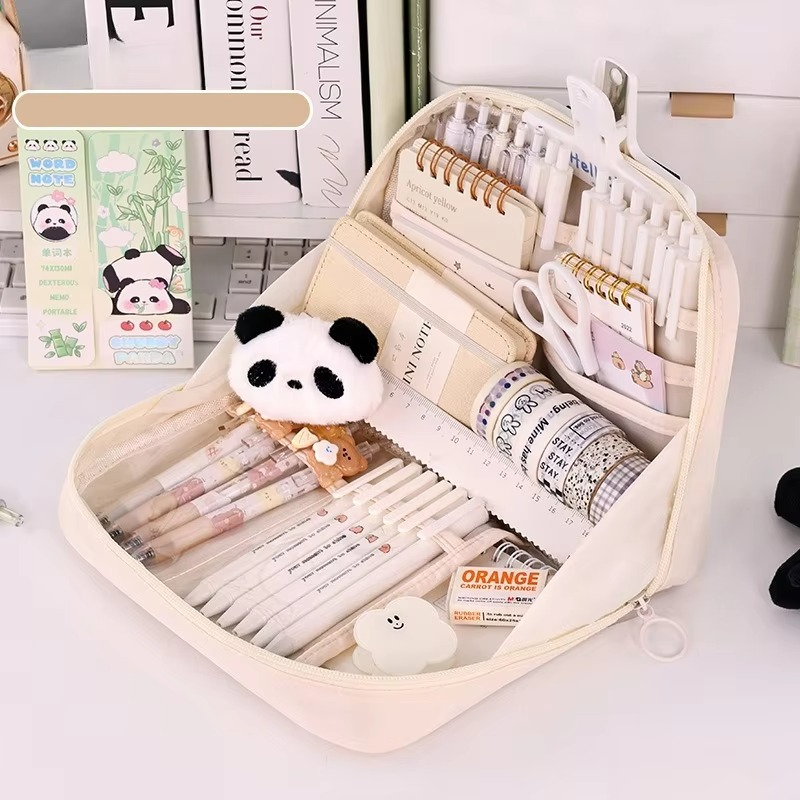 Big Student Pencil Bag with Multiple Pockets