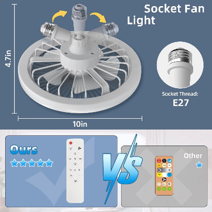 Stylish Ceiling Fan with LED Light