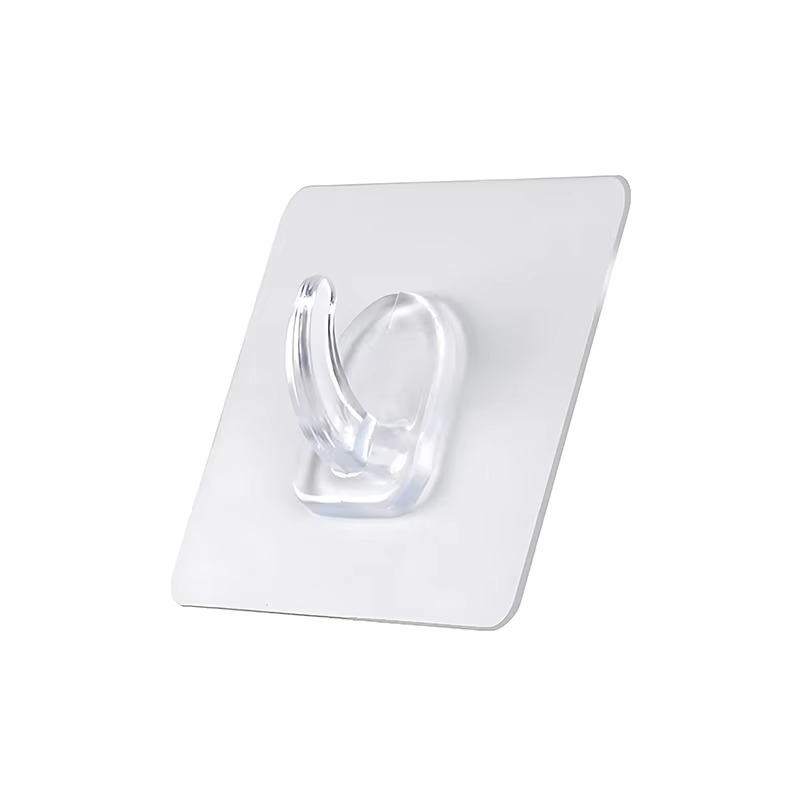 Clear Sticky Wall Hooks for Hanging Keys and Bath - Hehif