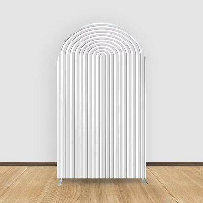 Colorful Stripe Photo Booth Backdrop Curtain - Hehif