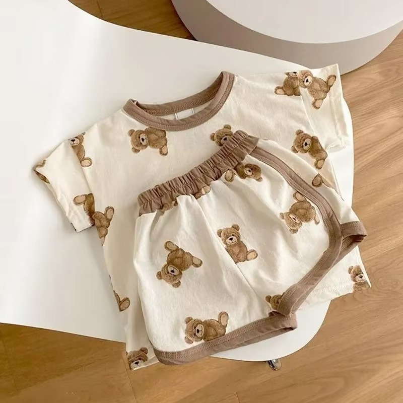 Soft Baby Summer Clothing Set, Breathable Top and Shorts