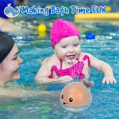Fun Splash Whale Bath Toy With LED Lights