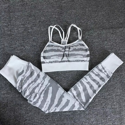 Women's Yoga Pants and Sports Bra Fitness Set