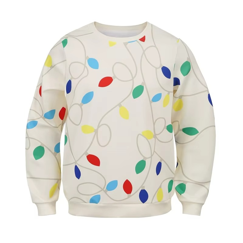 Fun Winter Christmas Long Sleeve Men's Sweatshirt