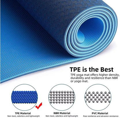 Premium Non Slip Yoga Mat for Fitness and Pilates Exercises