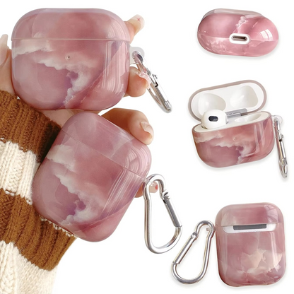 Sleek Bluetooth Case for AirPods with Stone Pattern