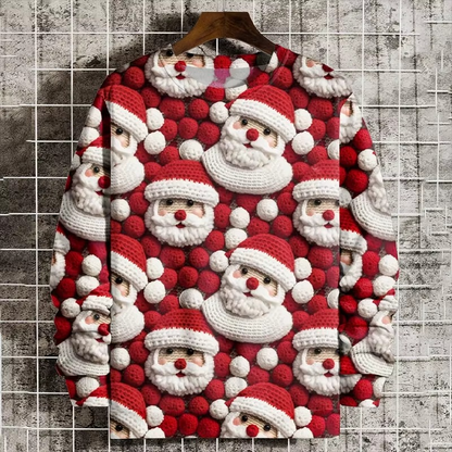 Festive 3D Xmas Tree Graphic Sweatshirt