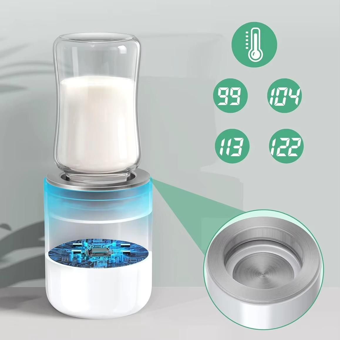 Compact Baby Bottle Heater for On-The-Go Use