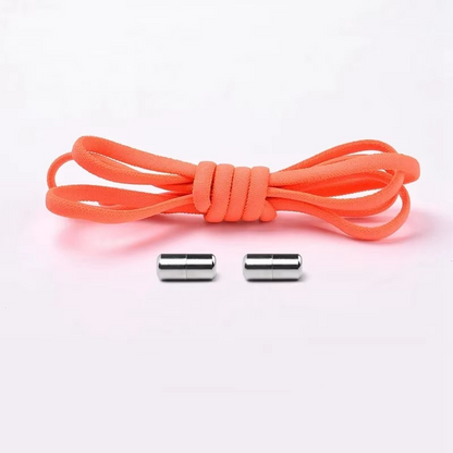 Easy One Pull Laces with Secure Metal Buckle