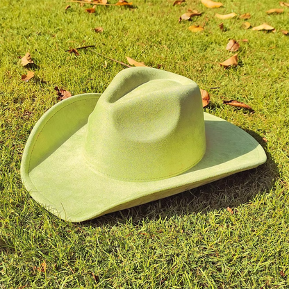 Vintage Leather Cowboy Hat for Men and Women