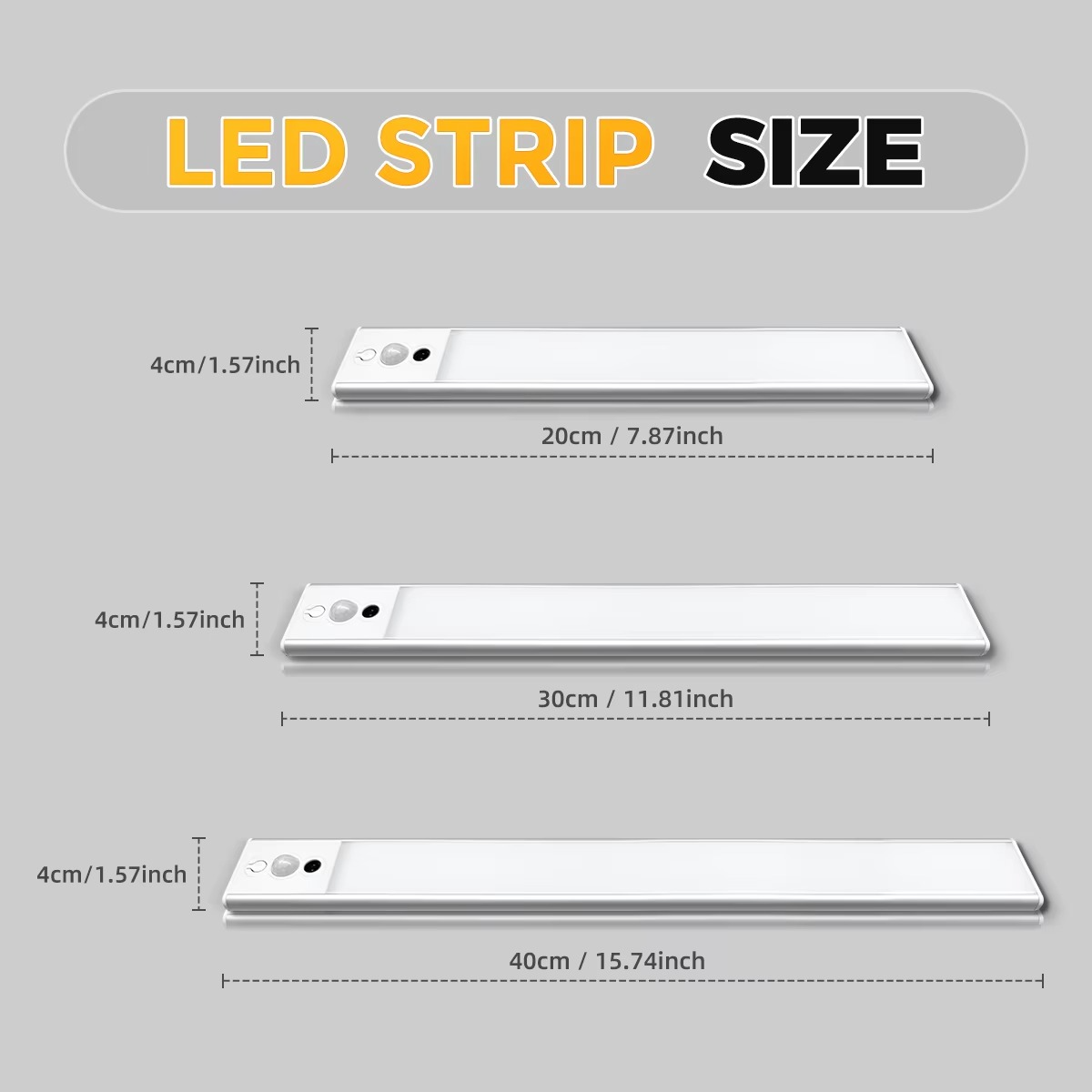 Automatic LED Under Cabinet Light with Touchless Control