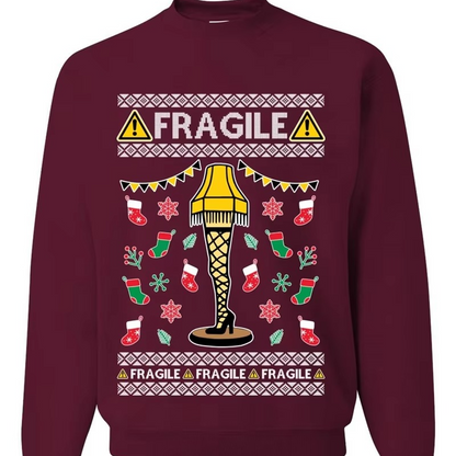 Quirky Leg Lamp Ugly Christmas Sweater