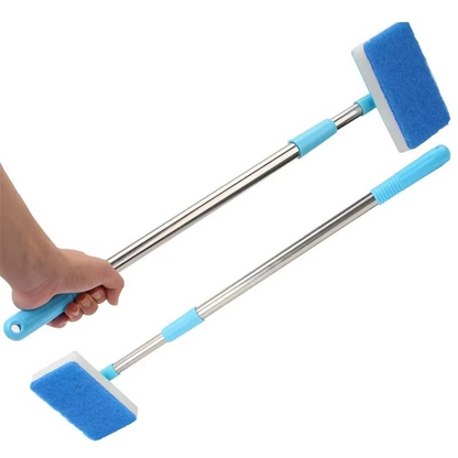 Flexible Fish Tank Cleaner with Adjustable Scrubber Head