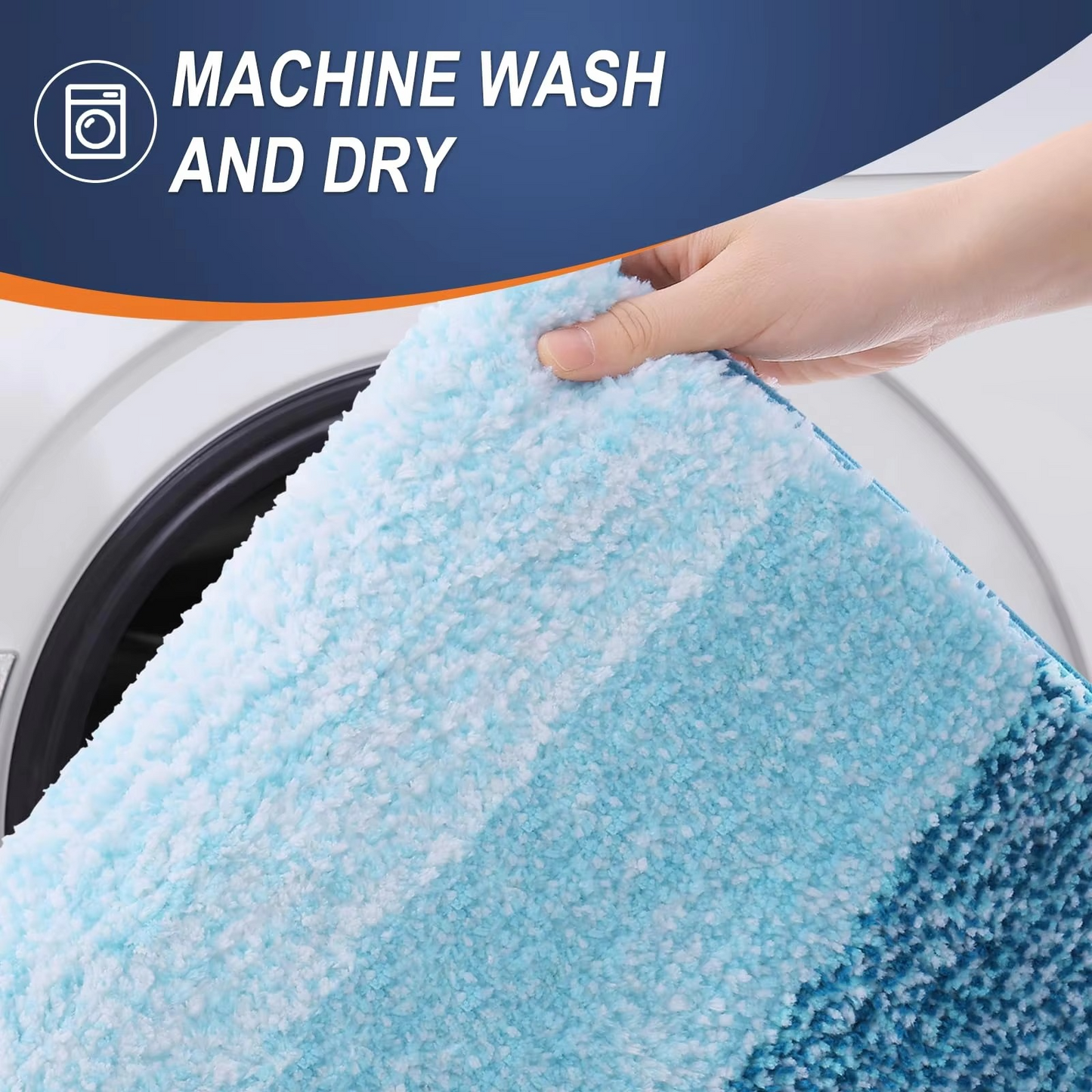 Luxurious Plush Bathroom Rug Mat Anti Slip Soft Carpet