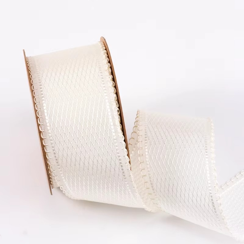 Curly Edge Satin Ribbon for Hair and Crafts
