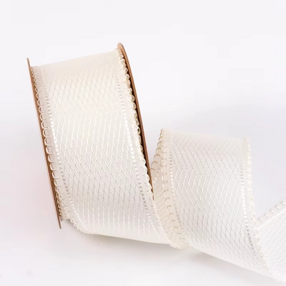 Curly Edge Satin Ribbon for Hair and Crafts