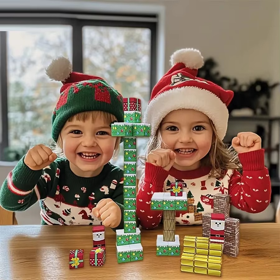 Colorful Magnetic Blocks STEM Toy Set for Kids