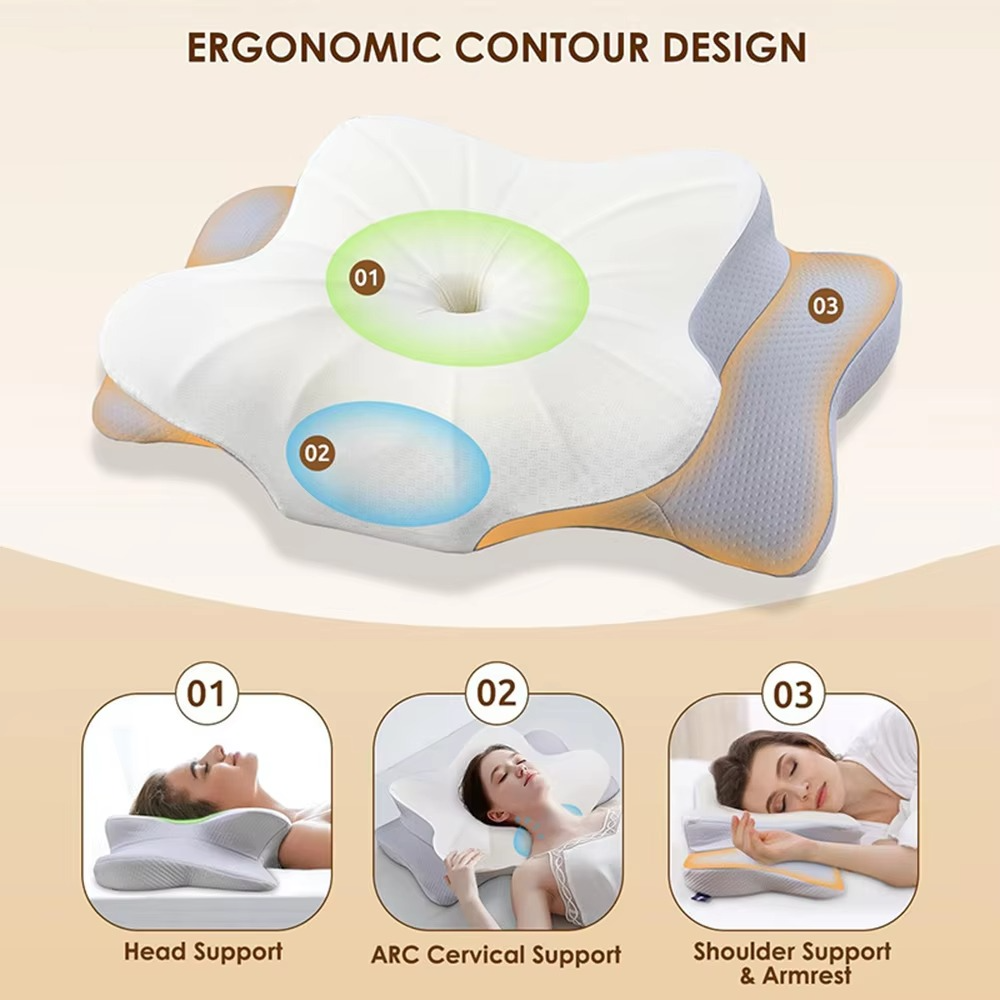 Contoured Orthopedic Neck Support Pillow