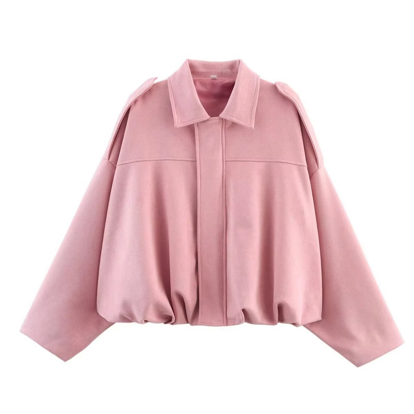 Ladies' Velvet Biker Jacket with Flare Sleeves