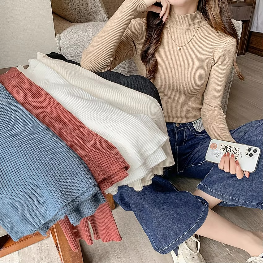 Classic Fit Crew Neck Winter Sweater - Hehif