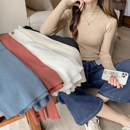 Classic Fit Crew Neck Winter Sweater - Hehif