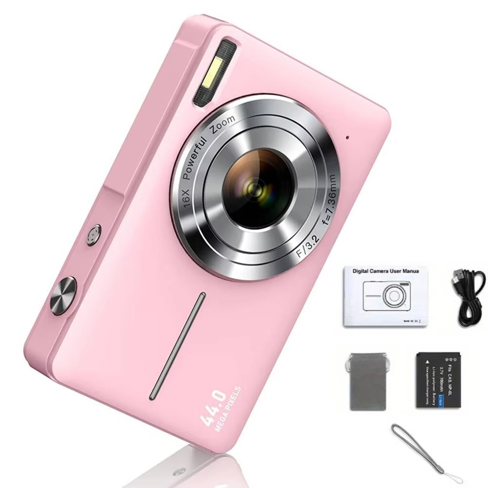 Kids' HD Digital Camera 44MP with 16X Zoom