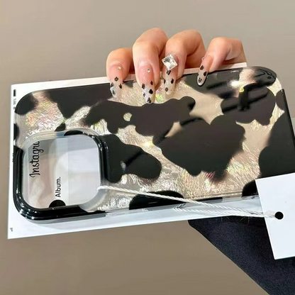 Colorful Ink Design Phone Case with Ice Pattern Protective Cover