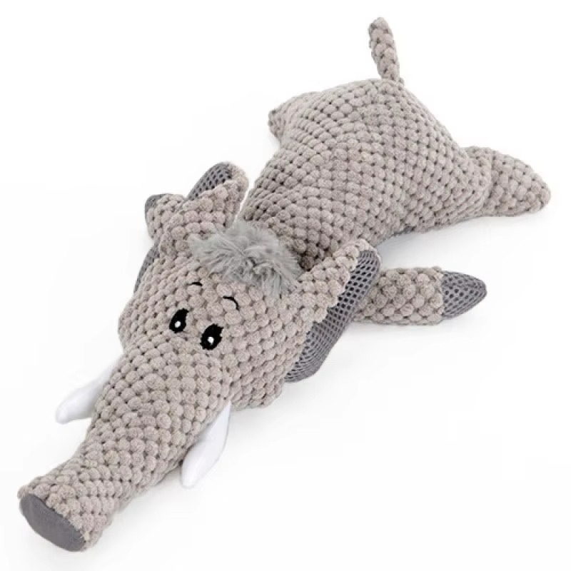 Tough Fuzzy Squeaker Dog Toy for Big Dogs
