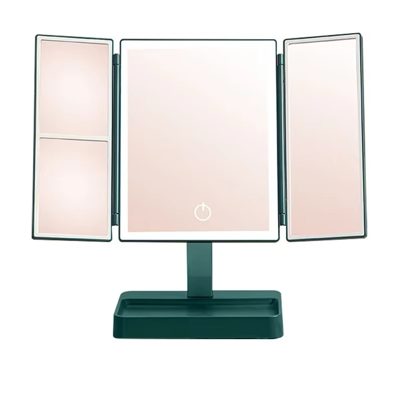 Bright Folding Vanity Mirror with LED Lights