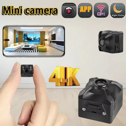 Compact 4K WiFi Security Camera with Motion Alert