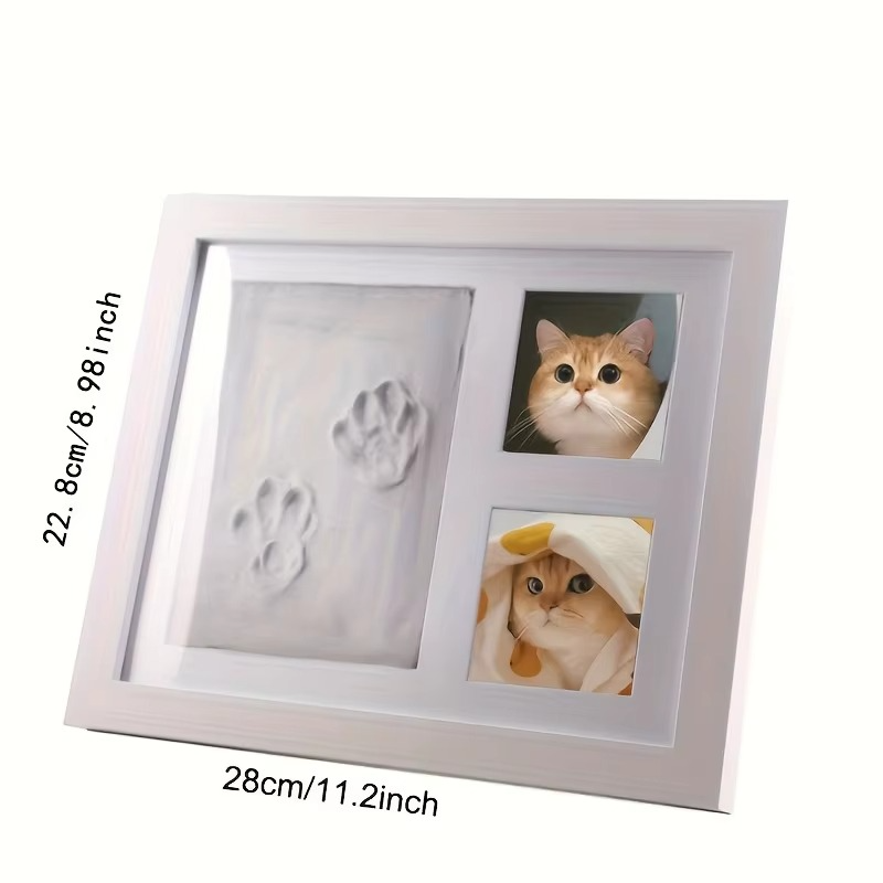 Personalized Baby Footprint Picture Frame with Clay Impressions