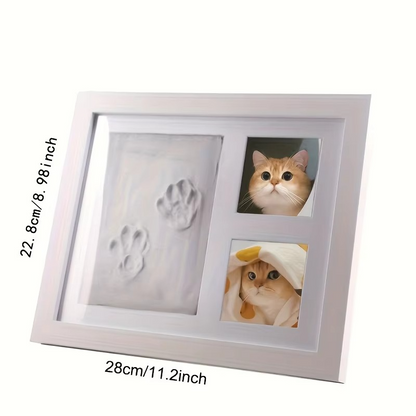 Personalized Baby Footprint Picture Frame with Clay Impressions