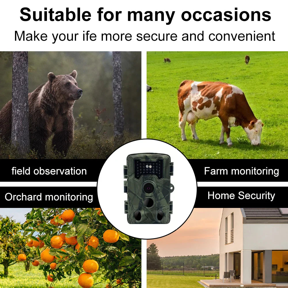 Wildlife Night Vision Camera 36MP 1080P HD