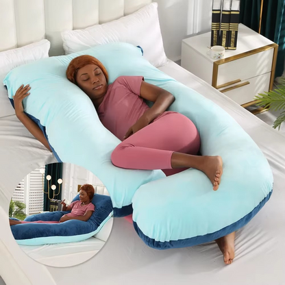 Contoured Full Body Pillow for Side Sleeping Support