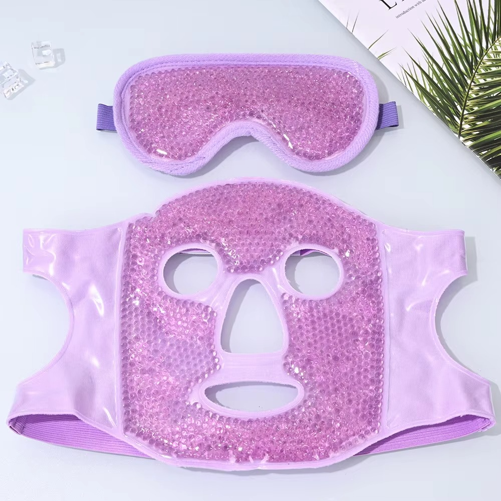 Heated and Cooling Gel Face Mask with Eye Mask