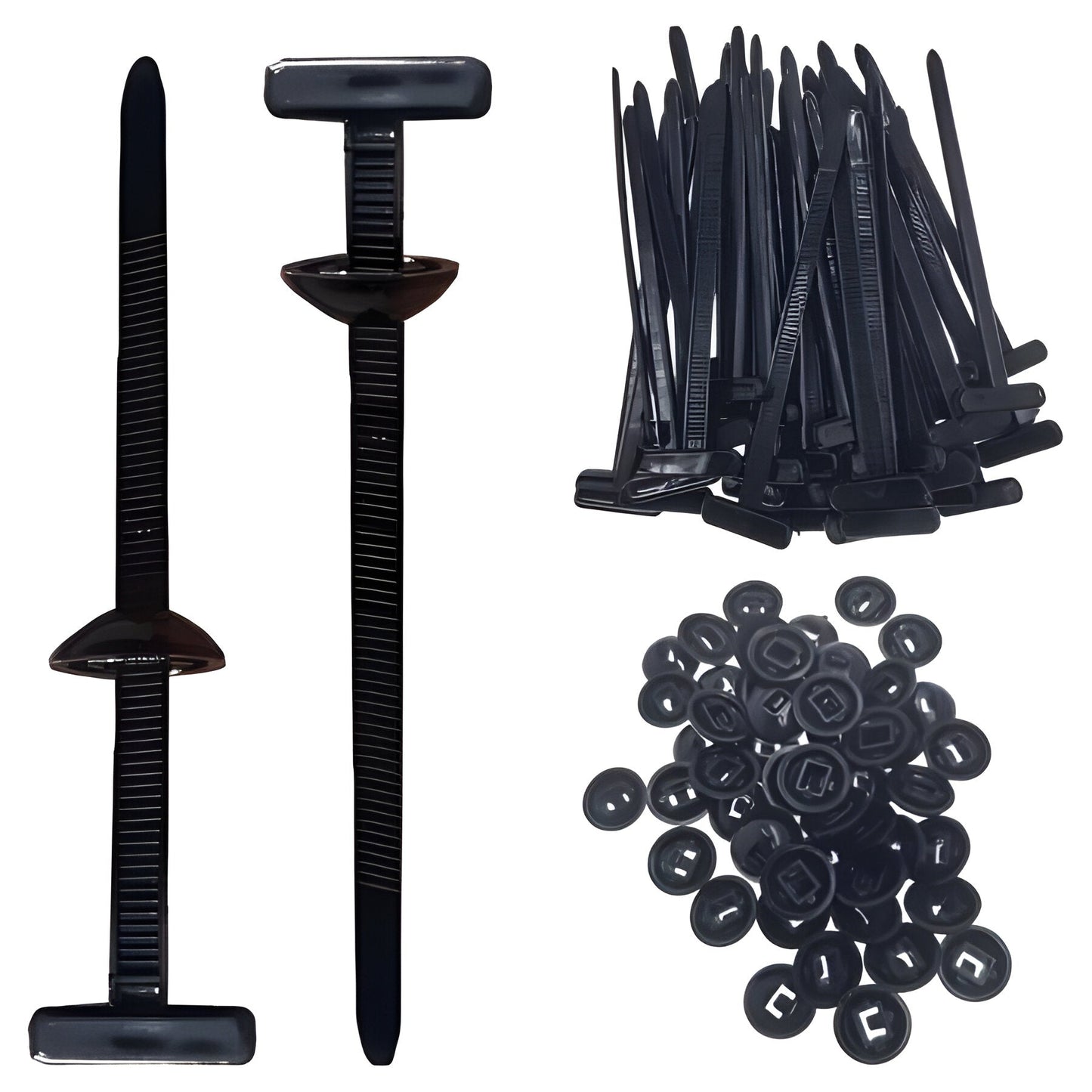 Durable Cable Ties 50-Pack – Strong Locking Zip Ties - Hehif