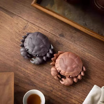 Colorful Crab Purple Tea Infuser Ornament for Tea Table