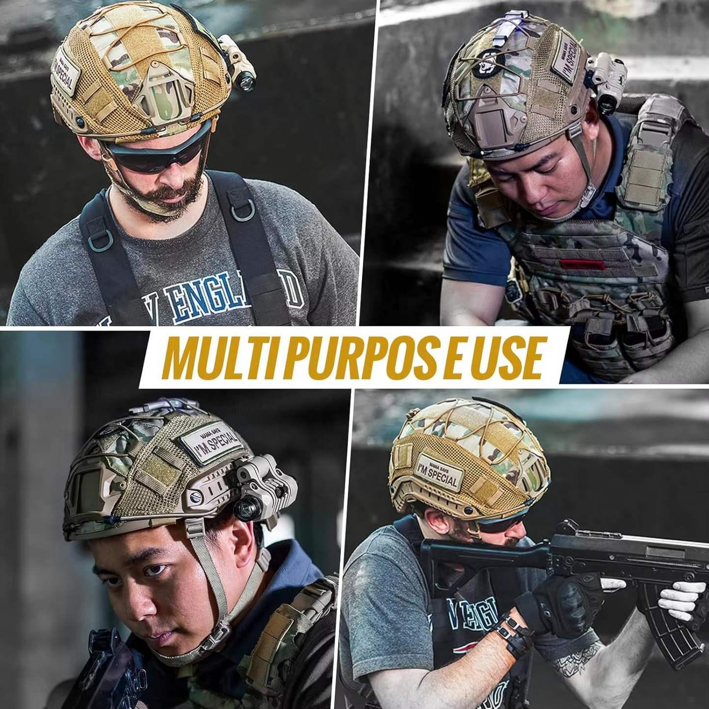 Tactical Camo Army Helmet Cover