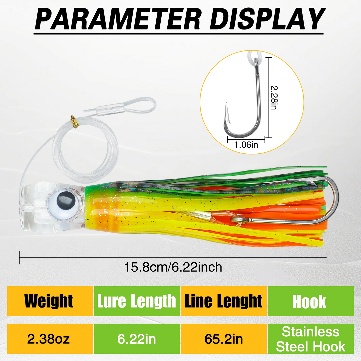 Premium 5pc Trolling Lure Set for Saltwater Fishing