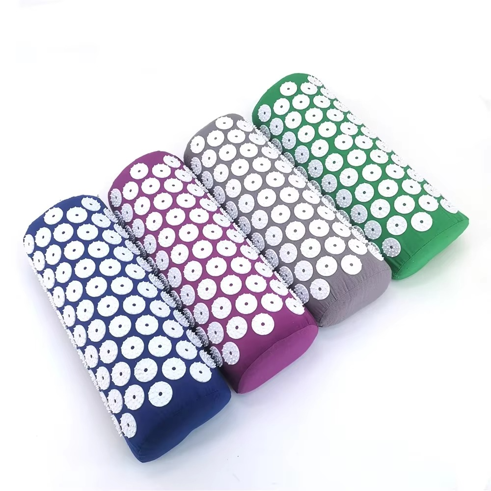 Relaxing Foam Massage Mat and Pillow Set for Back Pain Relief - Hehif