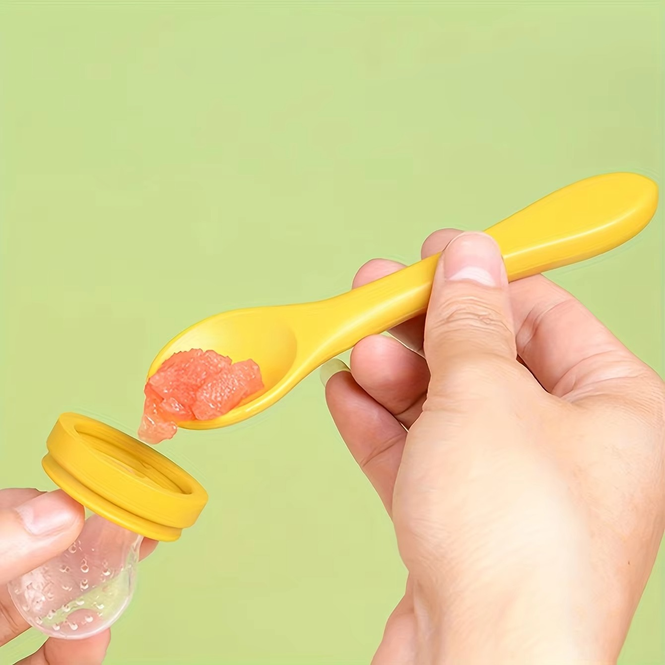 Soft Baby Fruit Pacifier Set with Easy Grip Handles