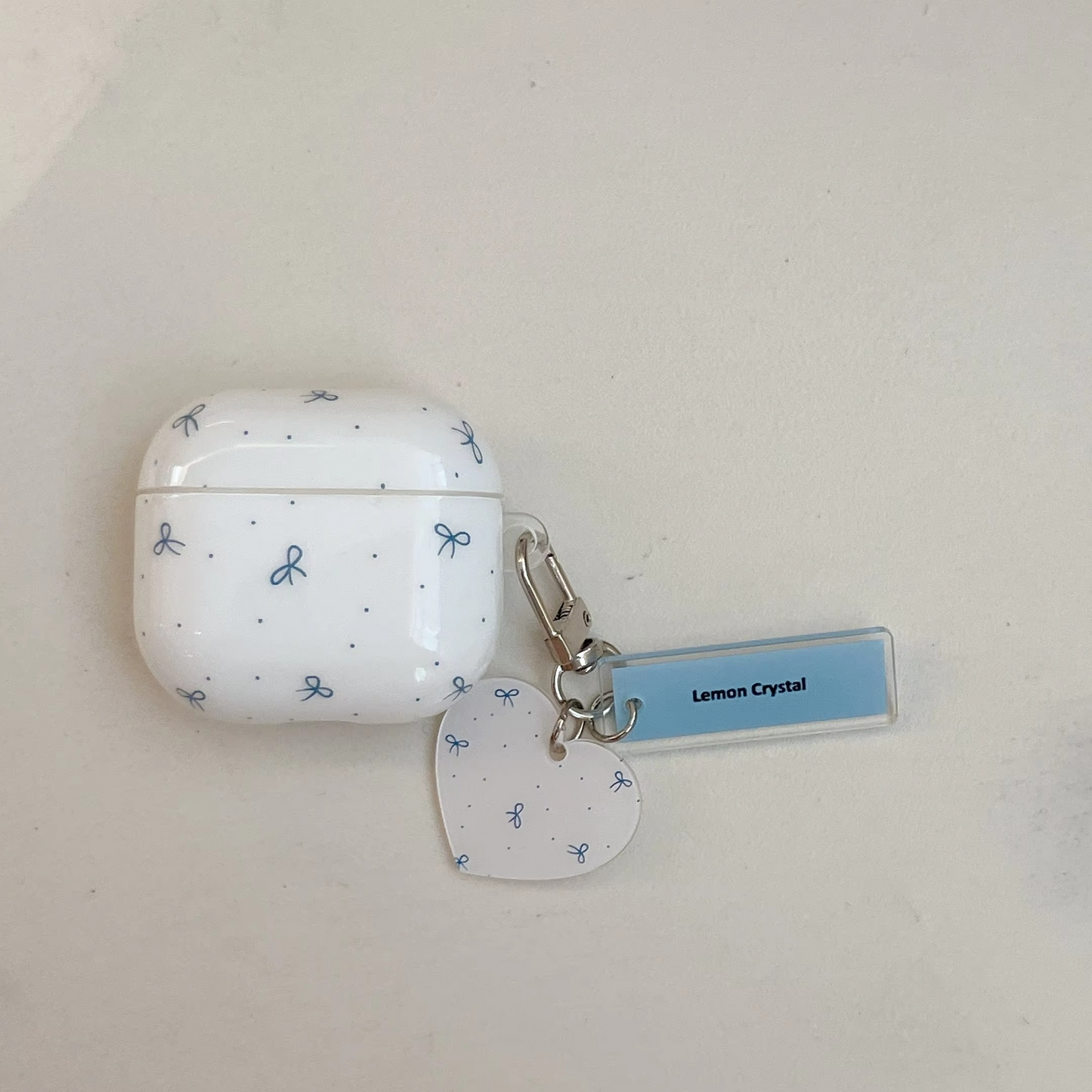 Cute Spot Earbud Pouch with Charm