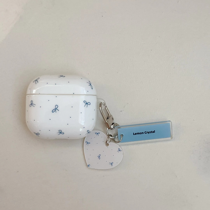 Cute Spot Earbud Pouch with Charm