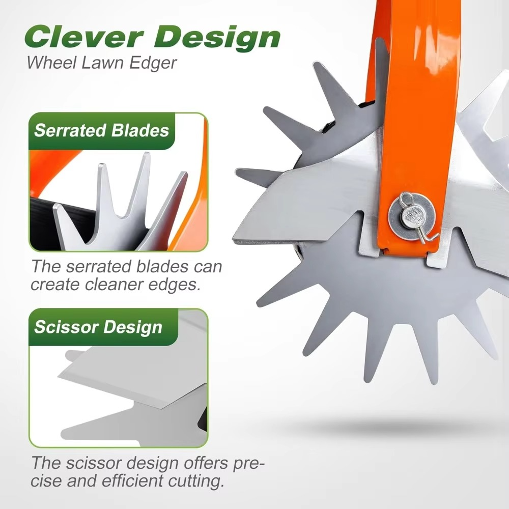 Ergonomic Long Handle Lawn Edger and Trimmer