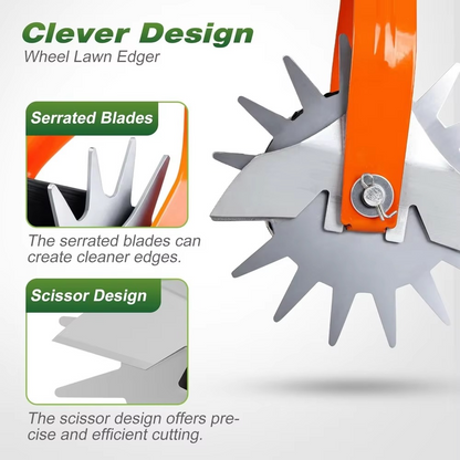 Ergonomic Long Handle Lawn Edger and Trimmer