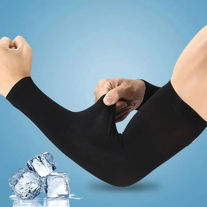Cooling Sunblock Athletic Arm Sleeves for Men Women